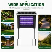Lampe anti-moustiques UV LED rechargeable solaire OEM ODM pour l'extérieur, dispositif d'attraction des insectes et tue-moustiques électronique