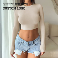 T-shirt vintage personnalisé pour femmes Crop Top pour surdimensionné Crop Top Imprimé 3D Design Cotton Retro Crop Tops Aka t-shirt pour femmes