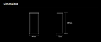 Haut-parleur colonne mince M-40PA 60W en aluminium pour système audio de salle de conférence