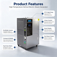 Chaudière à vapeur électrique JOWIN 18-72KW 400V, générateur de vapeur en acier inoxydable 304 personnalisé pour hôtel, sauna, alimentation en eau automatique