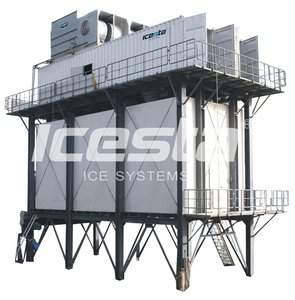 ICESTA Larga vida útil <span class=keywords><strong>Evergy</strong></span> Saving Alta productividad 90 toneladas Contenedor Flake Ice Plant con sistema automático de entrega de hielo - Product Image 2