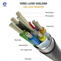 Kabel Ekstensi Aktif USB 3.0 Tipe A ke Micro B Penguat Sinyal 5-30m Panjang Kustom OEM ODM LUNGKAY
