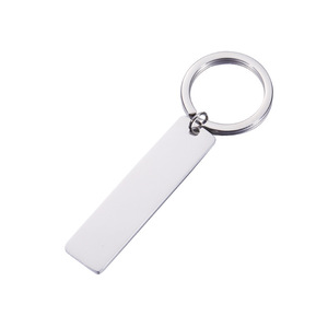 LLavero de acero inoxidable, etiquetas en blanco personalizadas, logotipo Personal, llaveros de Metal, llavero de recuerdo grabable con láser de Metal, etiqueta de nombre - Product Image 4