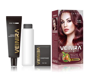 Tinte Permanente para el Cabello Halal VEINIRA Profesional, <span class=keywords><strong>Color</strong></span> <span class=keywords><strong>Rojo</strong></span> Borgoña, para Todo Tipo de Cabello, Orgánico, Bajo en Amoníaco, con Aroma Agradable - Product Image 5