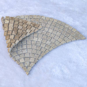Azulejo de mosaico de mármol ligero <span class=keywords><strong>Emperador</strong></span> con forma de abanico, azulejo de suelo de mosaico de pared de baño, azulejos de escamas de pescado de mármol ligero <span class=keywords><strong>Emperador</strong></span> - Product Image 2