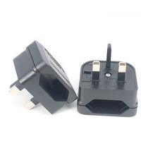 Adaptateur de Voyage Convertisseur de Prise UE Europe Européenne VDE 2 Broches vers UK BS 3 Broches avec Fusible Homologation CE BS
