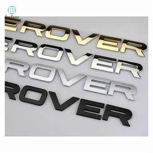 Customized Letter Emblem Motorcycle Car Emblems Shiny Metal Chrome