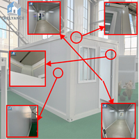 Conteneur métallique RELYANCE, cabine de conteneur, séparateur de pièce 3D ondulé, mini-maison de luxe compacte avec chambre à coucher