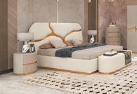 Nouvelle arrivée Ensemble de meubles de chambre à coucher Lit king-size de luxe Armoire Ensembles de chambre à coucher en MDF Meubles de maison Ensemble de chambre à coucher