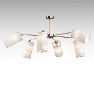 <span class=keywords><strong>Lampadario</strong></span> in vetro lineare moderno americano di lusso finitura oro con 12 <span class=keywords><strong>sfere</strong></span> di vetro bianco per la cucina soggiorno e corridoio - Product Image 4