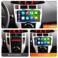 MEKEDE MS Android gps navigation voiture DSP voiture-play auto pour Toyota Yaris Vizi 2005-2012 360 caméra TPMS DVR