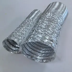 Produsen tabung aluminium fleksibel dinding tipis tabung aluminium pipa knalpot Rentang kap