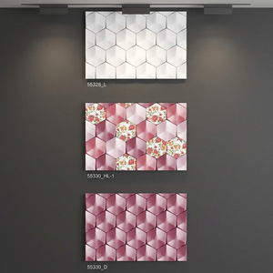 กระเบื้องห้องน้ำเซรามิก12X18ลายคลื่นหินอ่อน3D ขนาด300X450มม. กระเบื้องผนัง30x45มันวาวสำหรับตกแต่งภายในห้องนอนขายส่ง - Product Image 4