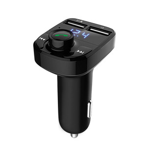 X8 Fm Zender Aux Modulator <span class=keywords><strong>Bluetooth</strong></span> Handsfree Carkit Auto Audio Mp3-speler Met 3.1a Snel Opladen Dual Usb Autolader - Product Image 3