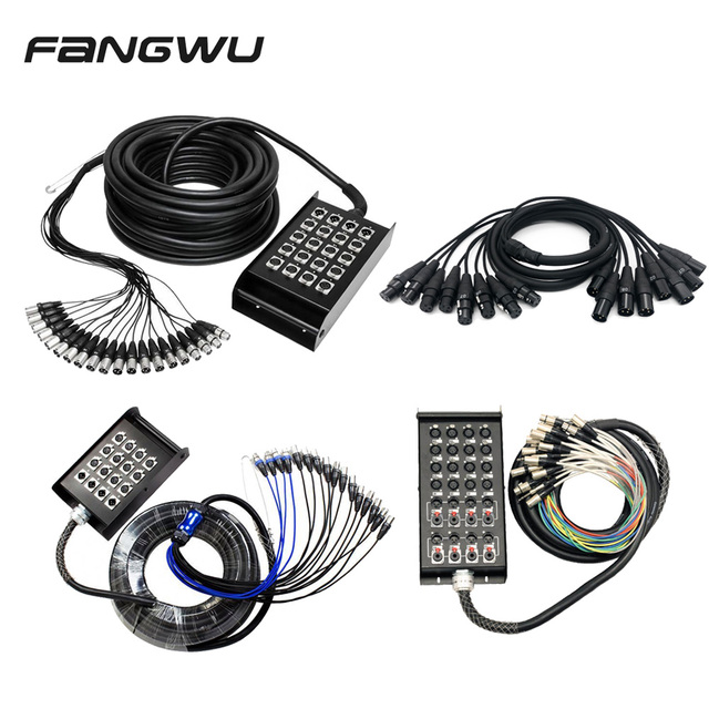 Wire Digital Xlr Dmx Sound System Stage Box Mixer Speaker Music Snake Cable Bulk for Sale