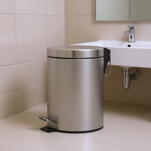 ถังขยะสแตนเลสสำหรับห้องน้ำแบบเหยียบ 5 ลิตร - Product Image 3
