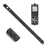 PDU intelligente montée en rack OIT 1U avec surveillance LCD 16A prises IEC C13 unité de distribution d'alimentation télécommande