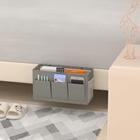 Sac de rangement suspendu en tissu, forme cube, style moderne et minimaliste, organisateur de chevet, pour dortoir, lit superposé, berceau, chambre à coucher, usage domestique