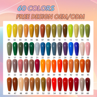 Usine En Gros 60 Couleurs Vegan Gel Vernis À Ongles Uv Vernis Gel Vernis Kit Marque Privée Vernis À Ongles Ensemble pour Salon De Manucure