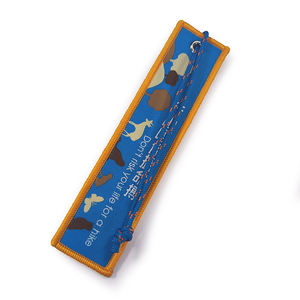 พวงกุญแจสแตนเลสปักผ้าแบบกำหนดเองส่วนบุคคล - Product Image 5