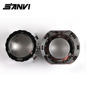 Sanvi 2.5 Inch Bi Xenon <b>Projector</b> Lens Bi Led&<b>laser</b> <b>Projector</b> Headlight S8 Shrouds Cover Chrome Shrouds to Fit Angel Eyes - Product Image 3