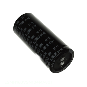 Distribuidor Autorizado: Condensador de Aluminio de 100000 uF ESMH160VSN104MA80T, Tipo Through Hole, 100000UF, 20%, 16V, SNAP - Product Image 1