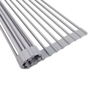 Cortina de drenaje de acero inoxidable superventas, cortina de agua redonda antideslizante, acabado mate, fregadero de cocina multifuncional empotrable - Product Image 1