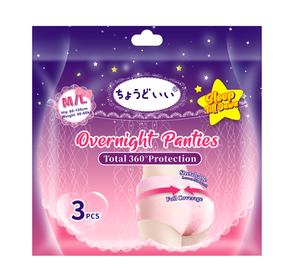 Couches jetables en coton biologique pour femmes, meilleures culottes menstruelles, 3/5 pièces, 1 paquet - Product Image 2