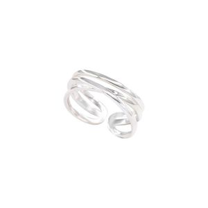 S925 Sterling <b>Silver</b> <b>Cross</b> Hollow <b>Ring</b> Adjustable Index Finger <b>Ring</b> Unisex Everyday Wear - Product Image 3