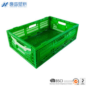 กล่องพลาสติกพับได้แบบตาข่ายพิมพ์โลโก้ได้ วางซ้อนกันได้ ราคาโรงงานที่ดีที่สุดสำหรับการสั่งซื้อจำนวนมาก - Product Image 1