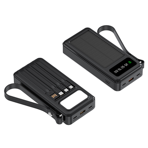 Batterie Externe Solaire en Gros d'Usine 20000mAh 30000mAh 50000mAh avec Câbles Intégrés Chargeur Portable Multi-Ports Lampe de <span class=keywords><strong>Camping</strong></span> - Product Image 3