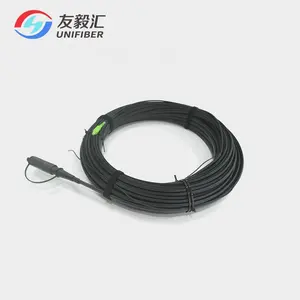 100ft SST-Drop Toneable 1F חיצוני מראש connectorized דיאלקטרי שטוח זרוק כבל G657A2 Optitap כדי SC APC