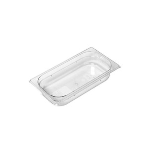 Bac alimentaire en polycarbonate GN 1/3, 32,5 × 17,5 × 6,5 h cm, sans couvercle, -100/+100 ° C - Product Image 1