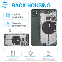 Carcasa para Teléfono Móvil STAROZON 100% Probada para iPhone 11 Pro Max con Piezas de Cable Flex ORI y Cubierta Trasera