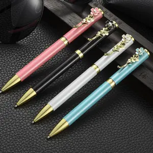 Custom business gift pen plastic metal ballpoint pen