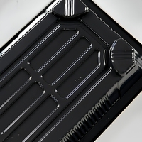 Barquette à sushi avec couvercle transparent 220x90mm en PET de qualité alimentaire, boîte d'emballage en plastique épaissi pour la restauration à emporter