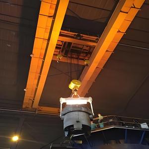 5ton 10ton 20ton 50ton Lò luyện kim Nhà cung cấp qdy đúc dầm đôi đúc trên không cần cẩu thép nóng chảy cần cẩu - Product Image 2