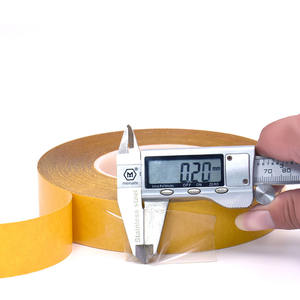 Nastro <span class=keywords><strong>Biadesivo</strong></span> Trasparente in PET con Adesivo Acrilico Sensibile alla Pressione ad Alta Viscosità e Resistente alle Alte Temperature, Spessore 0,08 mm - Product Image 3