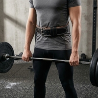Ceinture de musculation en cuir PU, ceinture de soutien lombaire, boucle réglable, ceinture d'entraînement de musculation, ceinture de squat pour homme et femme
