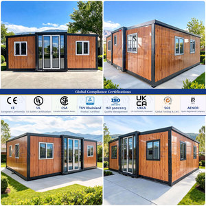 Maison conteneur préfabriquée extensible pour séjour court, 20, 30 ou 40 pieds, 2 chambres, 1 salle de bain, mini-maison isolée, bungalow - Product Image 2