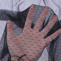 Ventes directes d'usine de tissu en maille respirant à pois 100% pour robe et robe de princesse tissu en maille pour vêtements