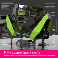 Renixsim Entertainment Center Triple écran simulateur de voiture de course professionnel plate-forme de mouvement hydraulique Arcade Sim Racing Cockpit