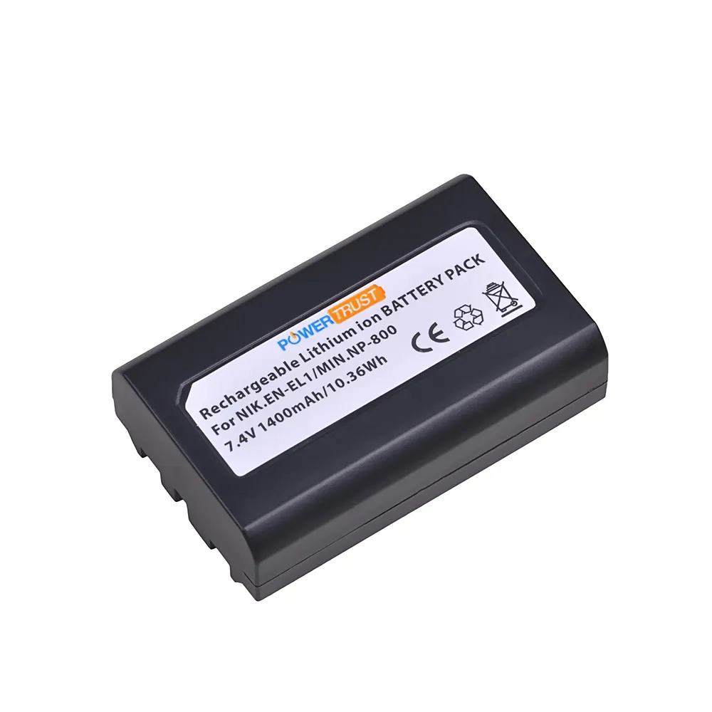 Batterie rechargeable Li-ion de grande capacité à bas prix 7.2v batterie pour appareil photo ENEL1 EN-EL1 ENEL1 pour Nikon COOLPIX 4300 4500 4800 5000