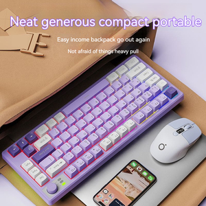 EWEADN V75 75% Membrana Teclado Modo Duplo para <span class=keywords><strong>Bluetooth</strong></span> 2.4G RGB Retroiluminado 25dB Quiet <span class=keywords><strong>Laptop</strong></span> Portátil USB Interface Silenciosa - Product Image 5