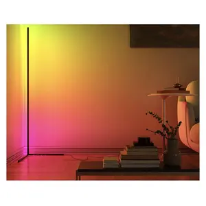 White Neon Tube Rgb Color Smart Led Floor Lamp