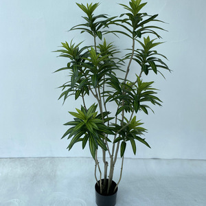 Hermosa Dracaena Reflexa Planta artificial y flor Canción falsa de bambú Decoración interior y decoración navideñ<span class=keywords><strong>a</strong></span> - Product Image 1