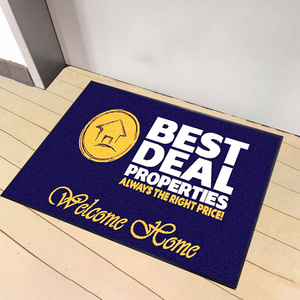 Tapis d'entrée personnalisé antidérapant sur mesure avec logo de marque pour bureaux immobiliers et devantures de magasins - Product Image 1