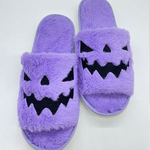 Pantuflas de Dormitorio para Mujer Marca Link, Pantuflas de Peluche con Diseño de <span class=keywords><strong>Calabaza</strong></span> de Halloween, Pantuflas de Interior de <span class=keywords><strong>EVA</strong></span> para el Hogar - Product Image 3