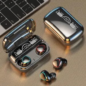 Mais Popular Audifonos M10 TWS Display LED Earbuds com Power Bank Touch Gaming fone de ouvido intra-auricular Hifi Bass Fones de ouvido sem fio M10