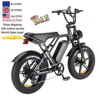 Entrepôt UE OUXI H9 E-Bike 48v 250W/500W/750W E Bike Suspension complète pour adultes OuxiH9 Bicyclette Vélo électrique